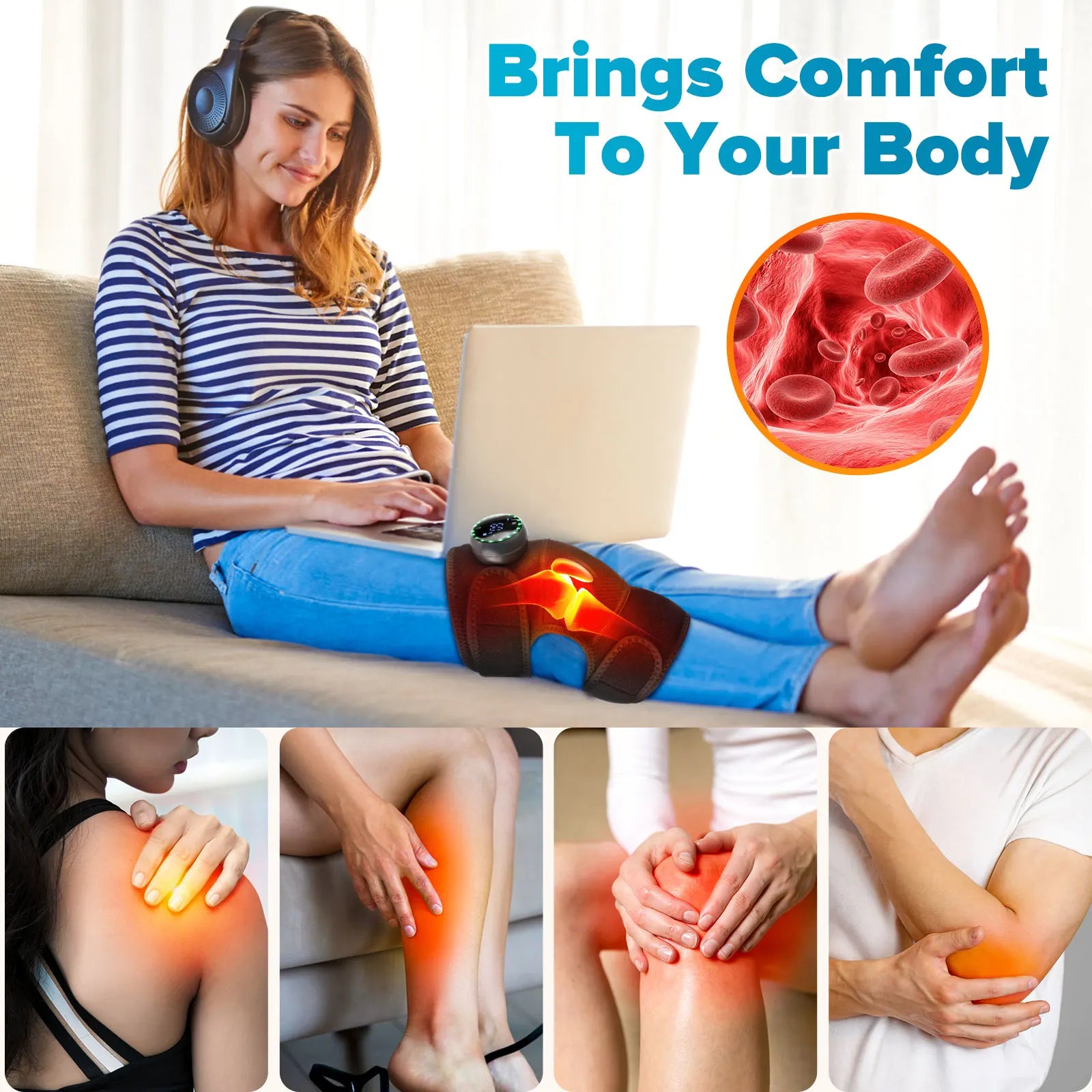 Smart Heating Knee Massager