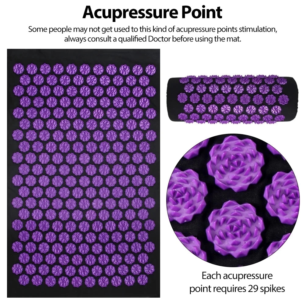 Acupressure Yoga Mat Set